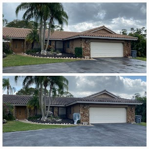 Pressure Washing Boca Raton Front Roof Cleaning